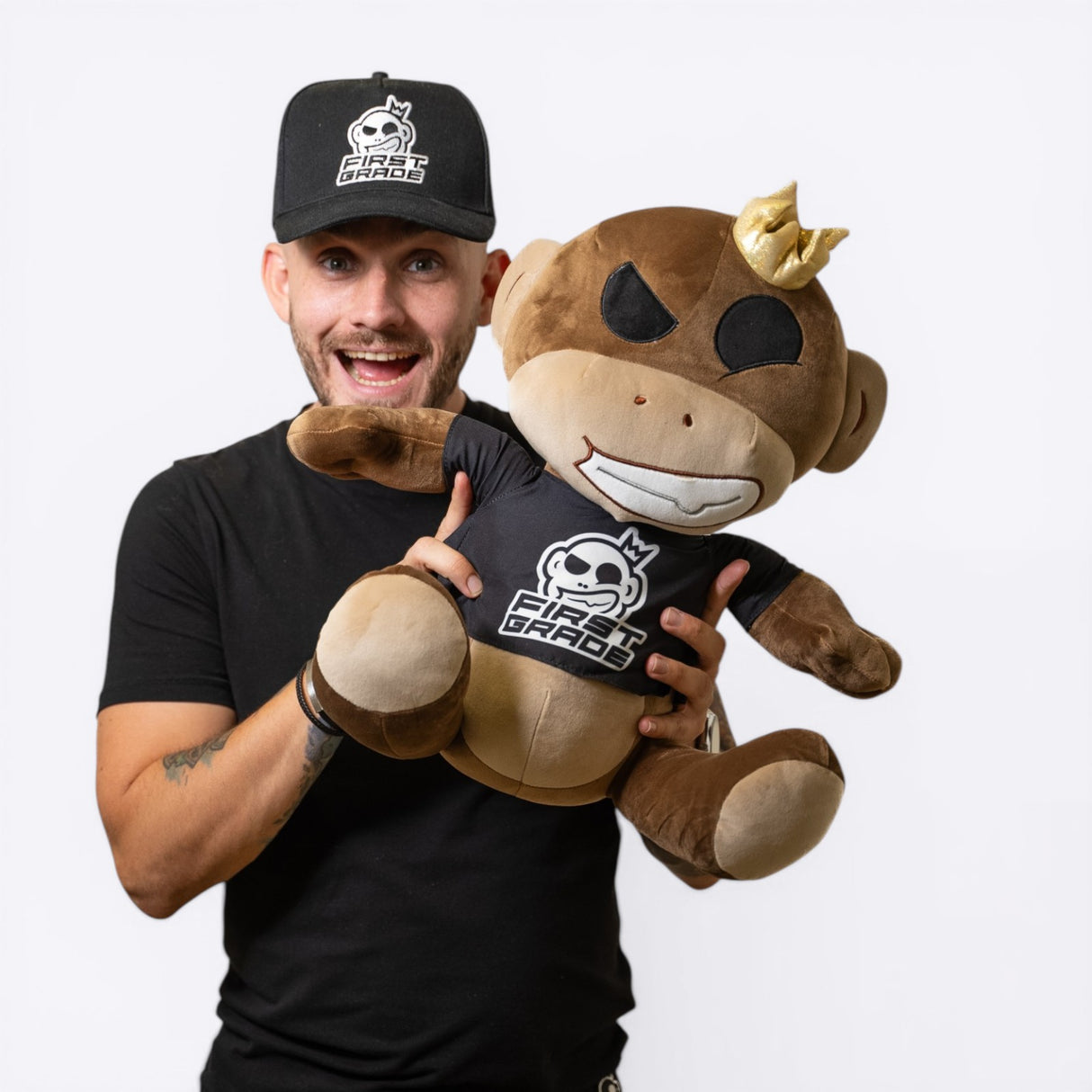 FirstGrade Monkey - Squish Heads - 40 cm