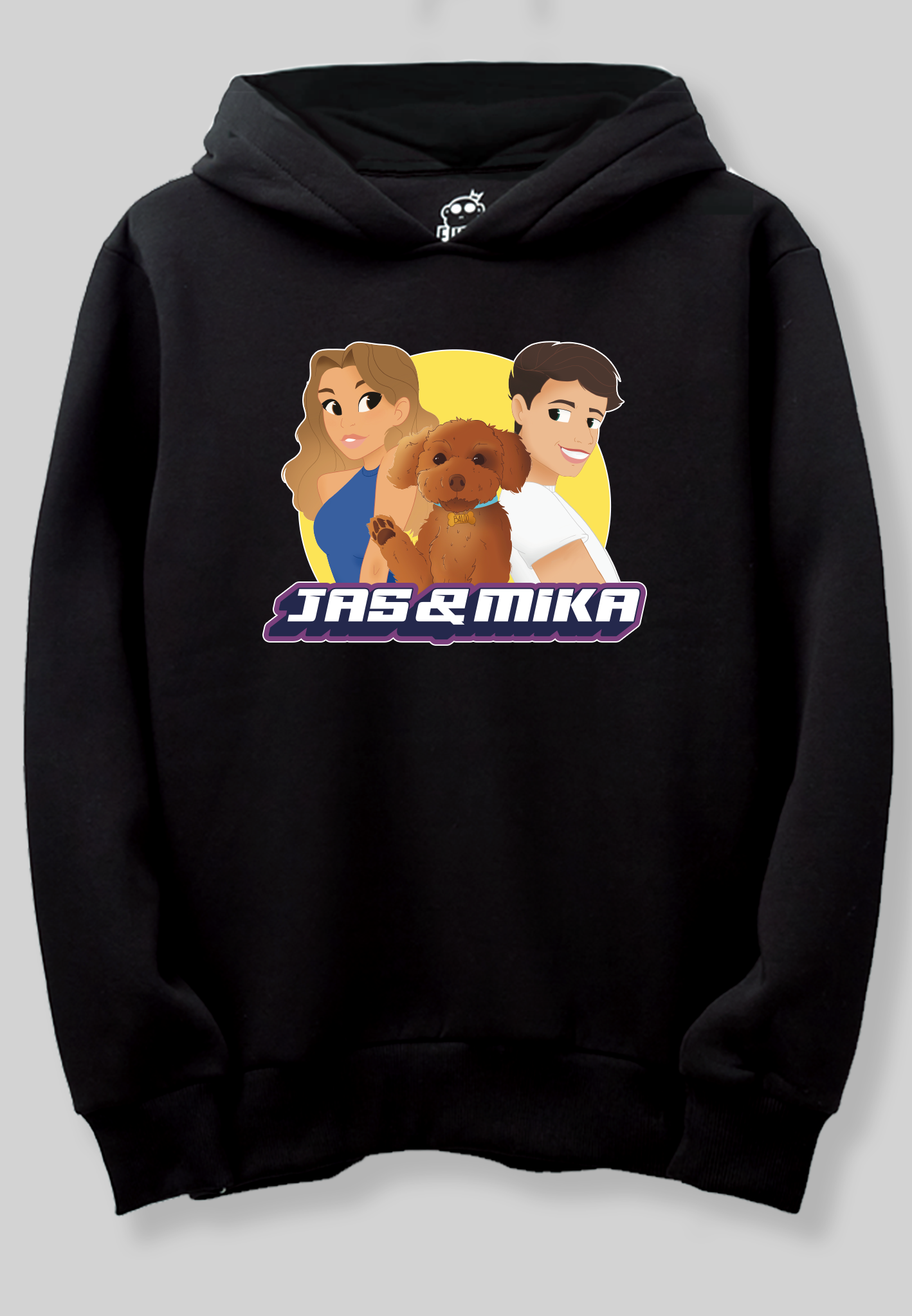 Jas & Mika - Black hoodie