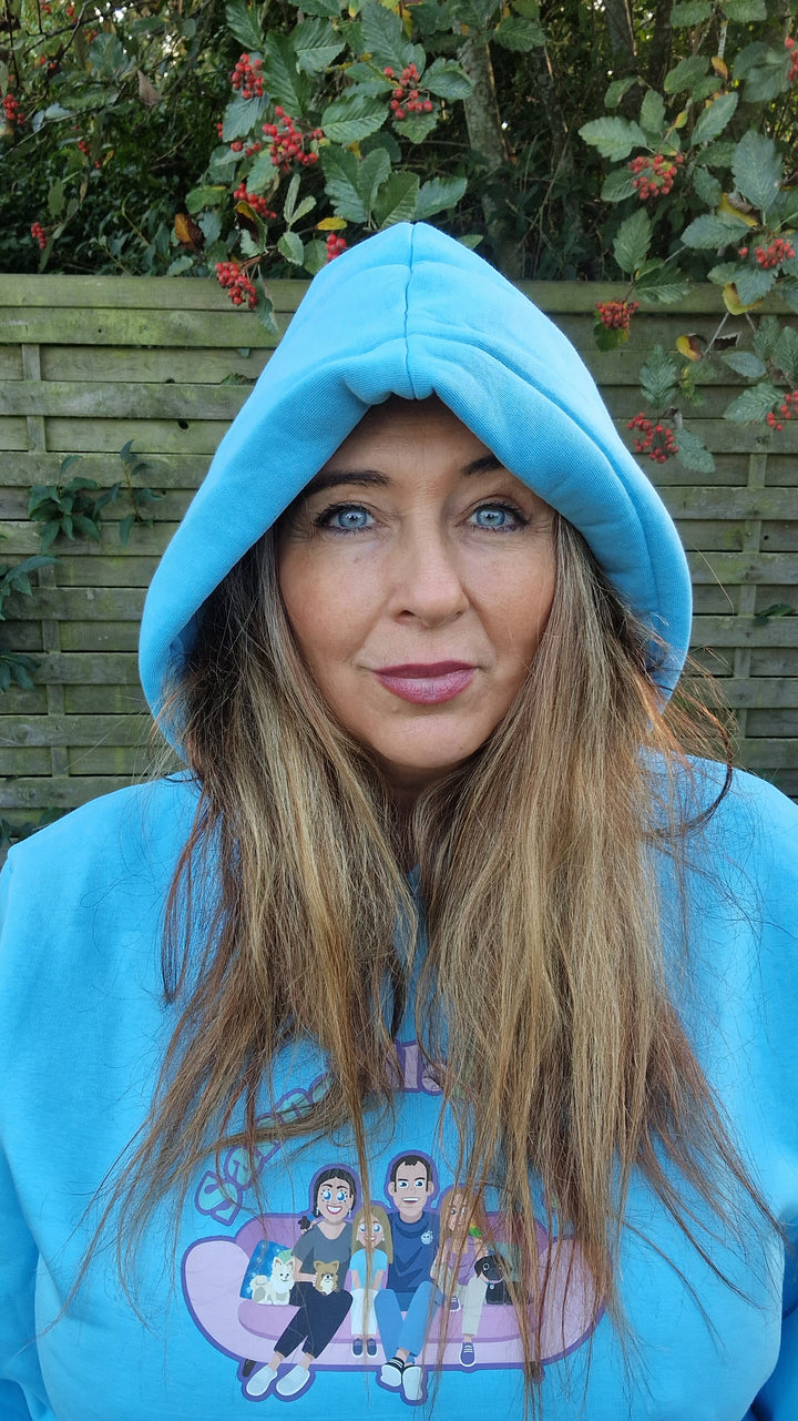 SanneVilleFamily SOFA Blue Hoodie