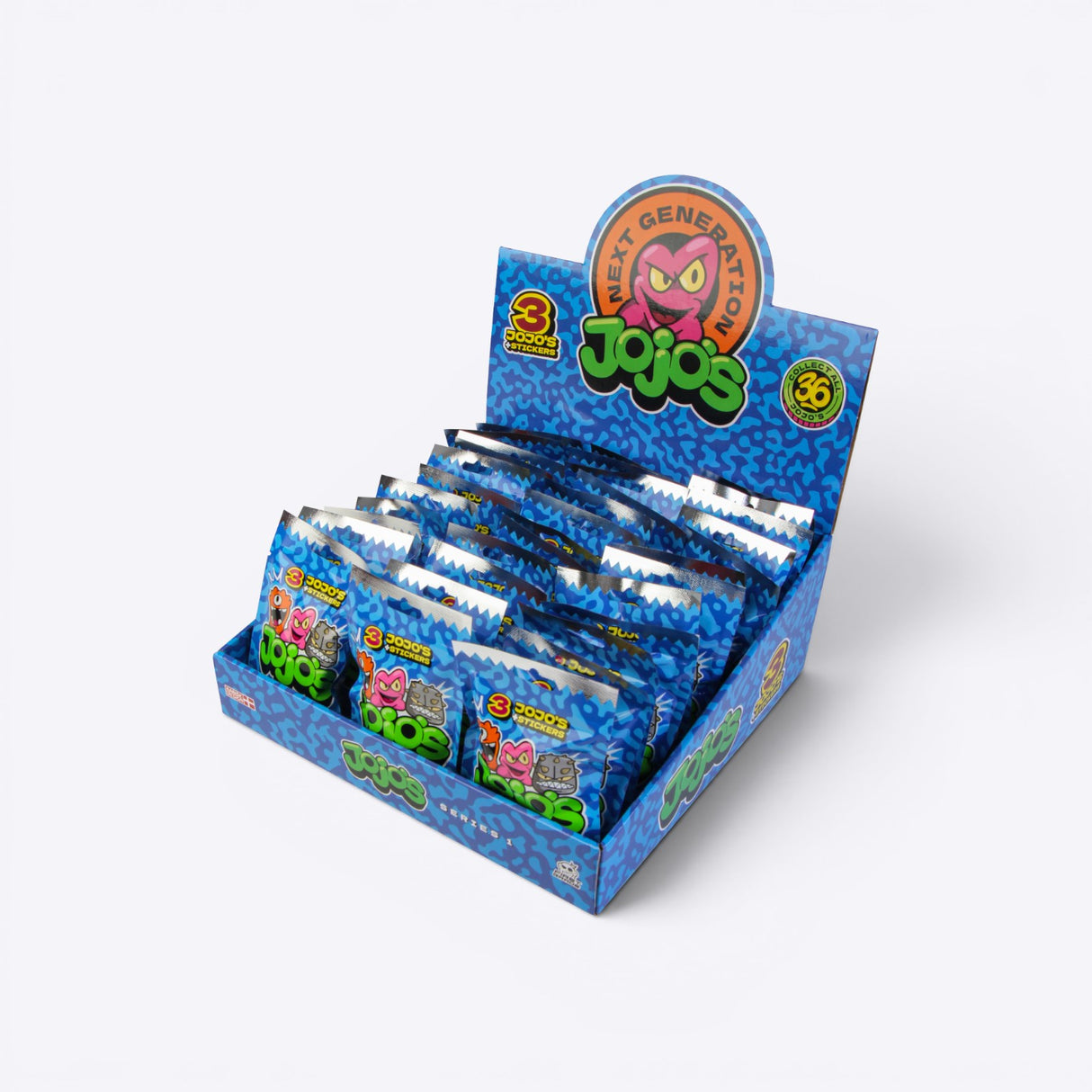 Jojo's 3 pack FULD DISPLAY