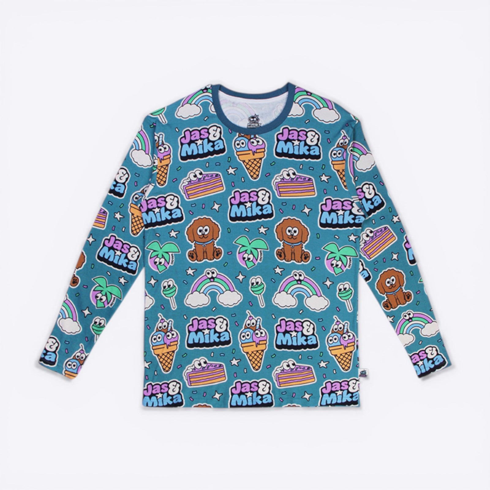 Jas & Mika "Dreams" Pyjamas Sæt - Blå (2 Dele, Trøje og Bukser)