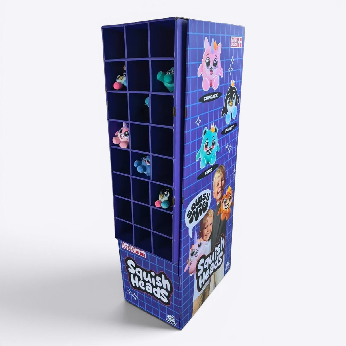 Squish Heads Display - uden produkter