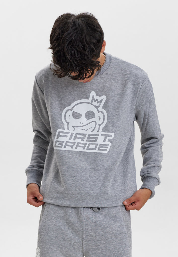 FirstGrade - CLUB - Gray crewneck