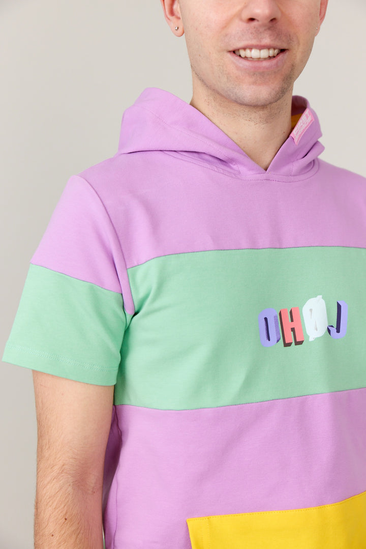 Morten Münster "OHØJ" - COLORFUL - T-Shirt with hood