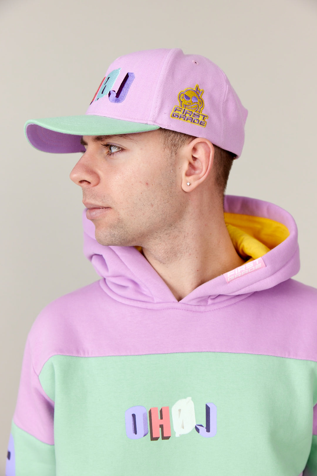 Morten Münster - Snapback cap - "OHJ" COLORFUL