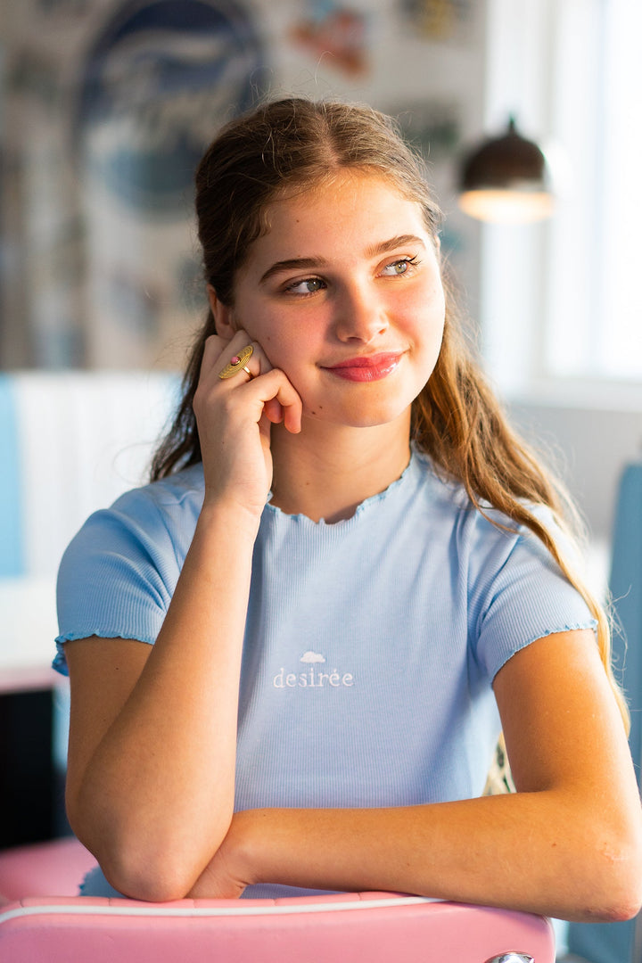 Blue Sky Rib Tee