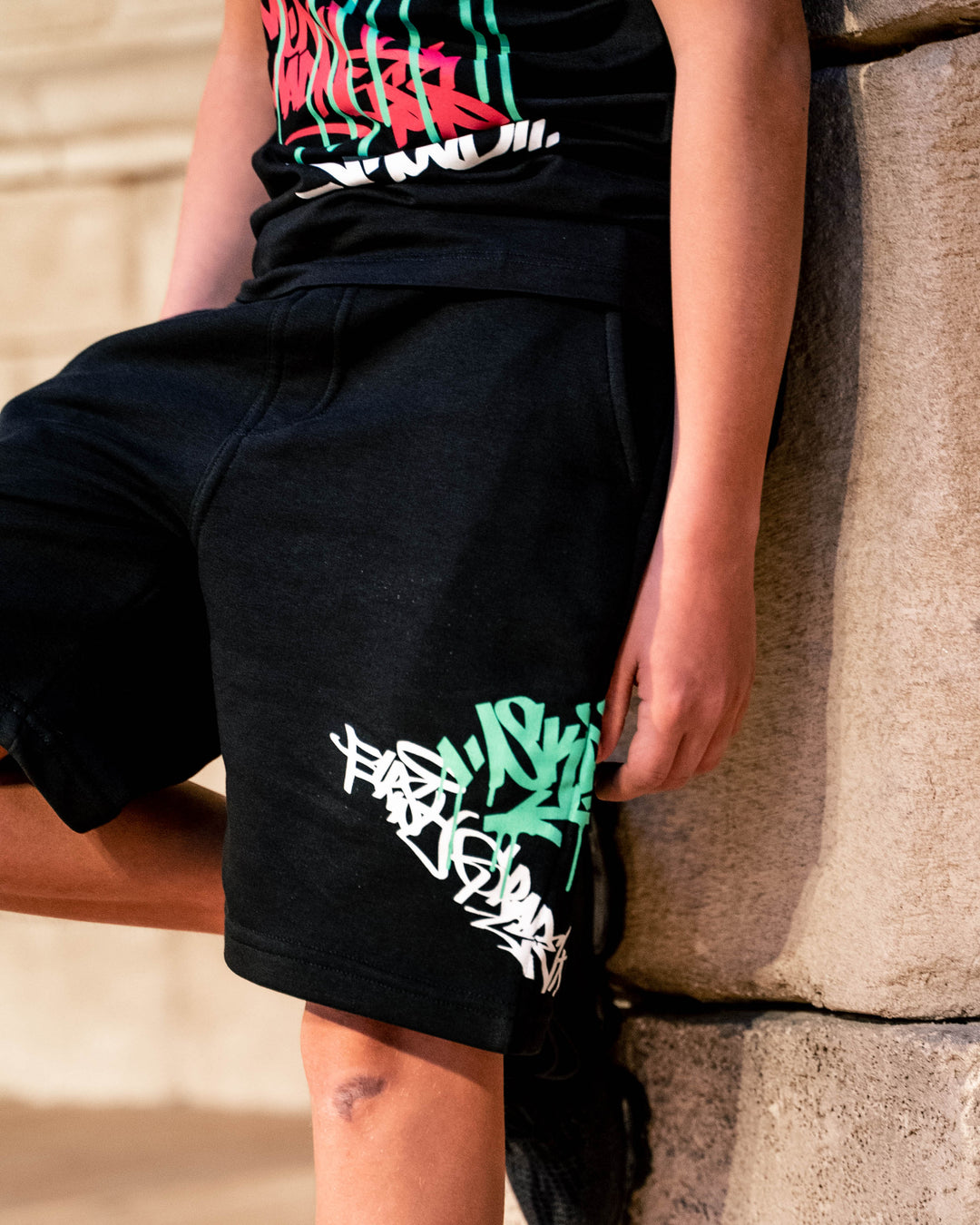 FirstGrade "GRAFFITI" Shorts - Black