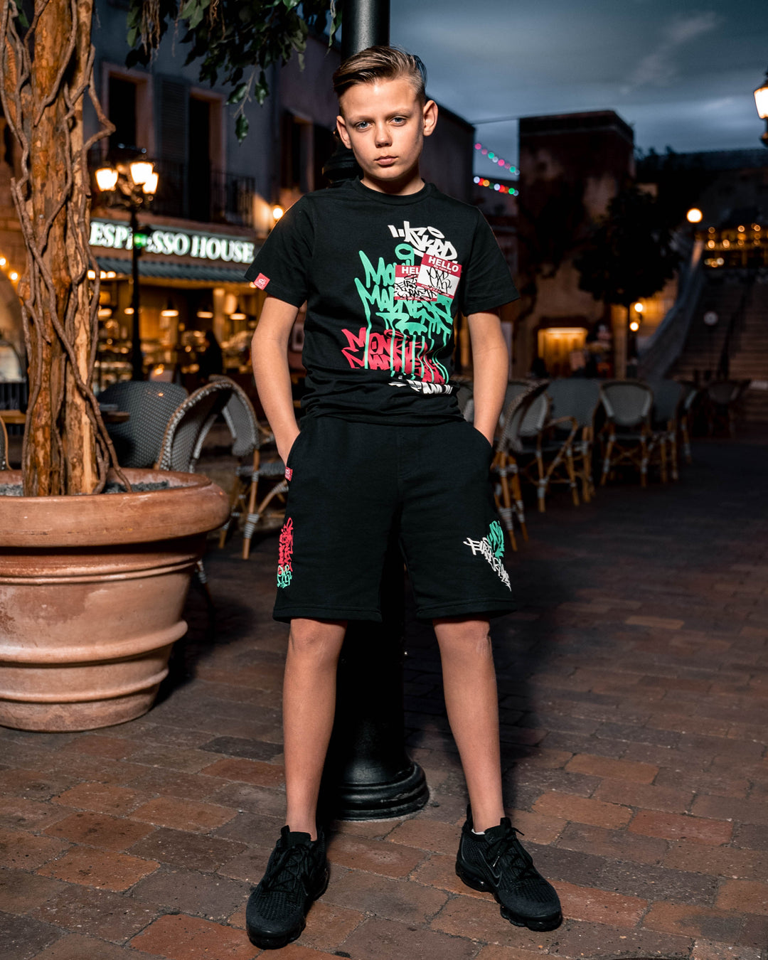 FirstGrade "GRAFFITI" Tee - Black