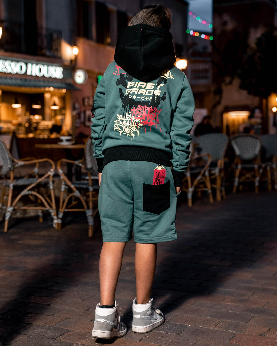 FirstGrade "GRAFFITI" Shorts - Dragons Green