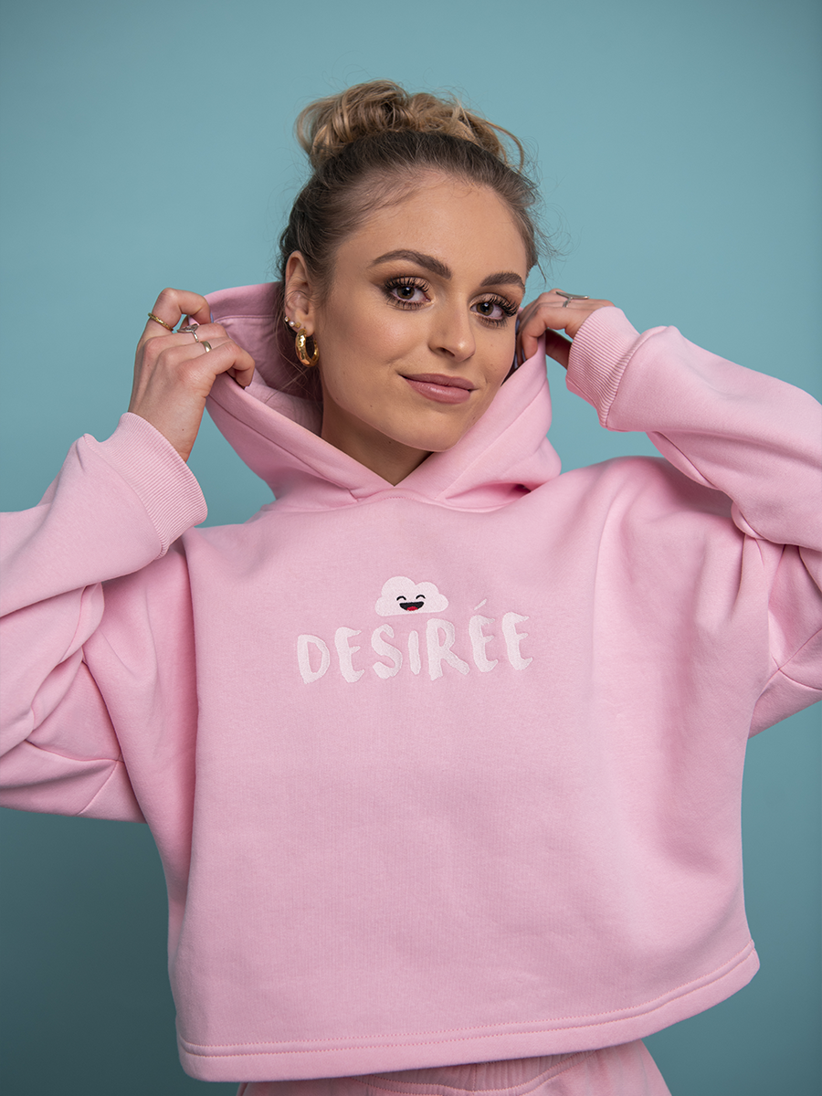 Pink Dream Cropped Hoodie