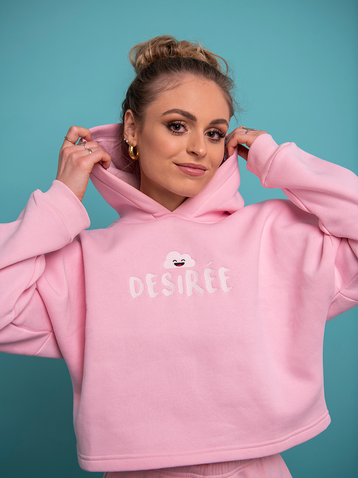 Pink Dream Cropped Hoodie