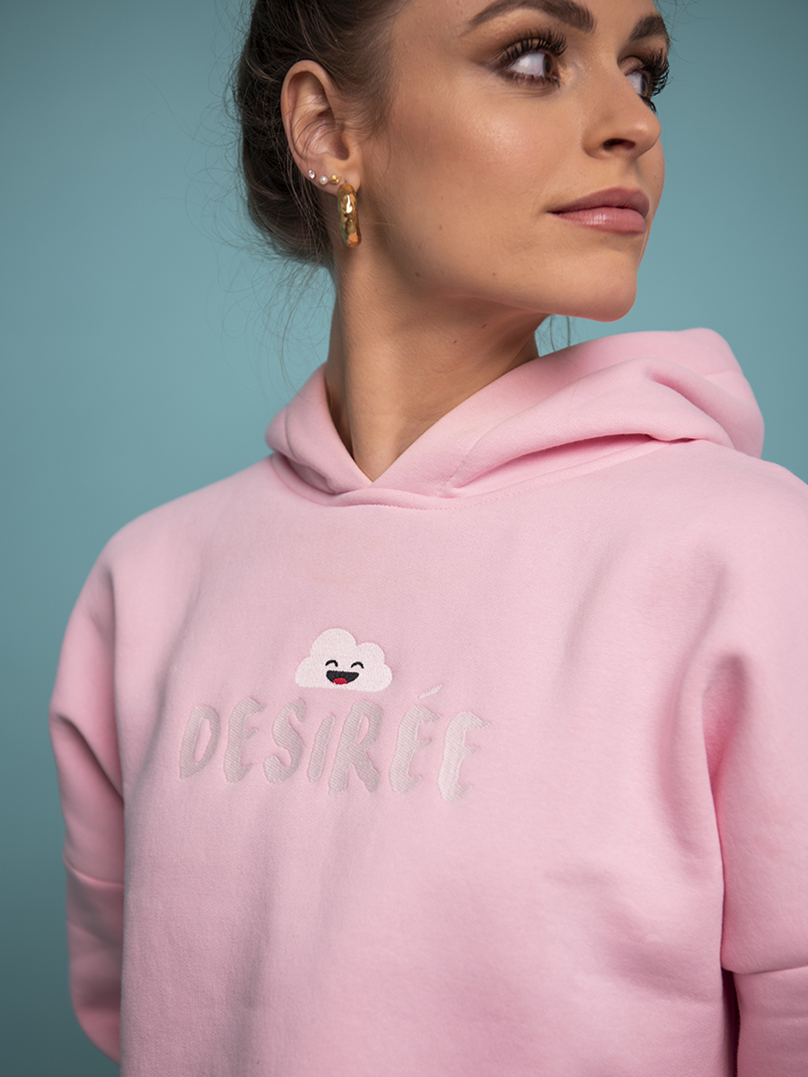 Pink Dream Cropped Hoodie