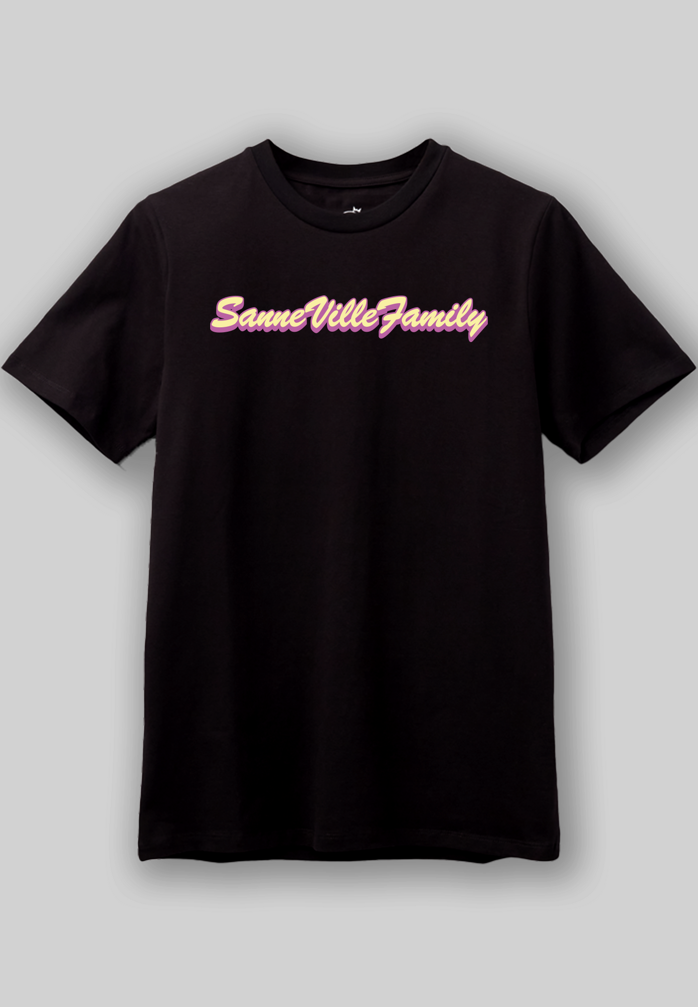 SanneVilleFamily - Tekst - Svart T-skjorte