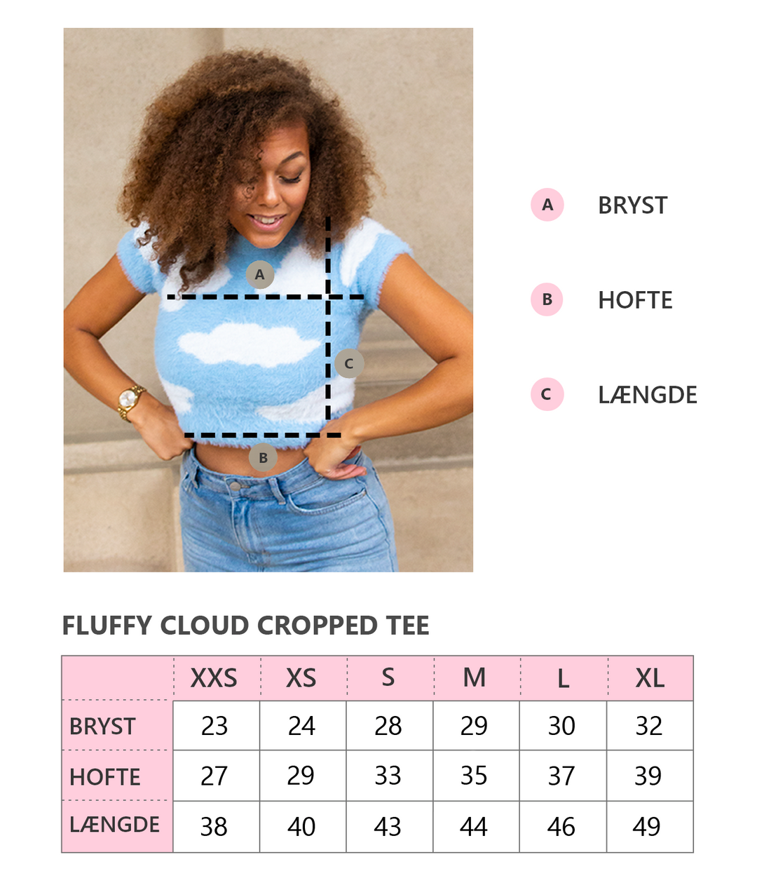 Fluffy Cloud Cropped Tee 