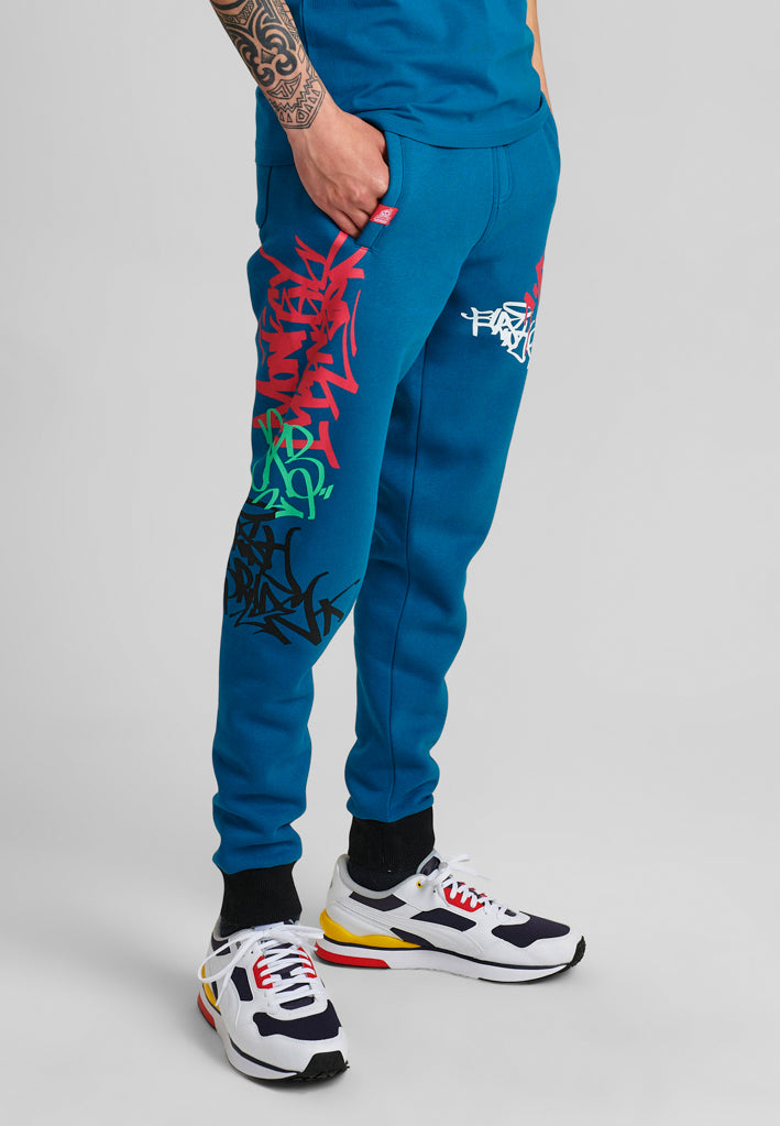 FirstGrade "GRAFFITI" Trousers - Azure Blue