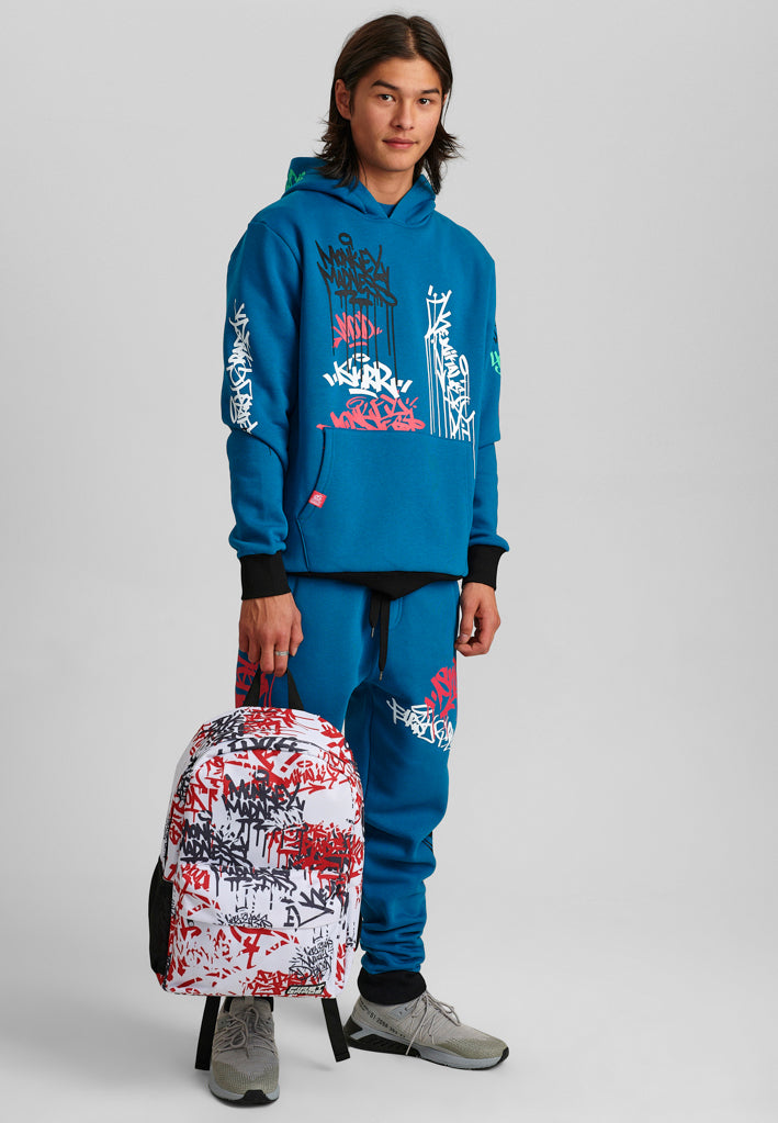 FirstGrade "GRAFFITI" Hoodie - Azure Blue