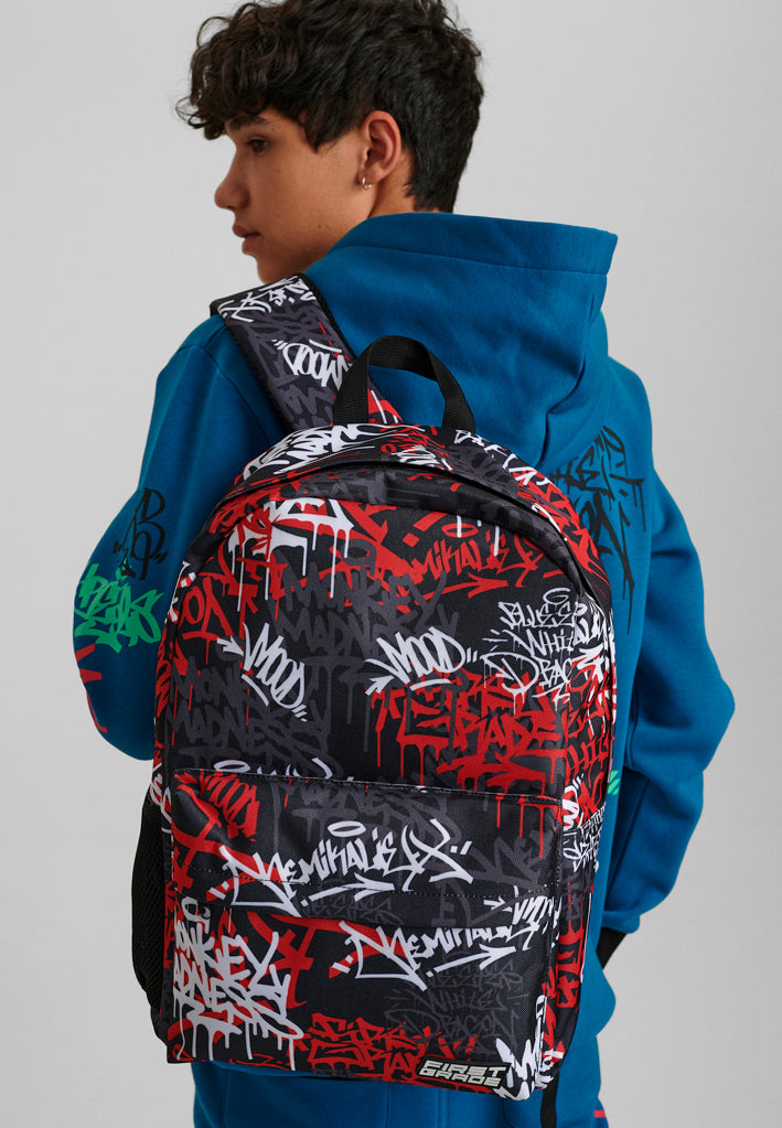 FirstGrade "GRAFFITI" Hoodie - Azure Blue