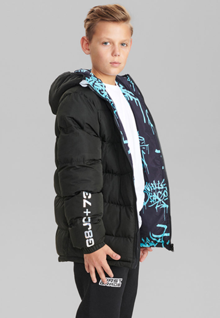 FirstGrade Graffiti Flip Jacket - Reversible jacket with 2 sides!