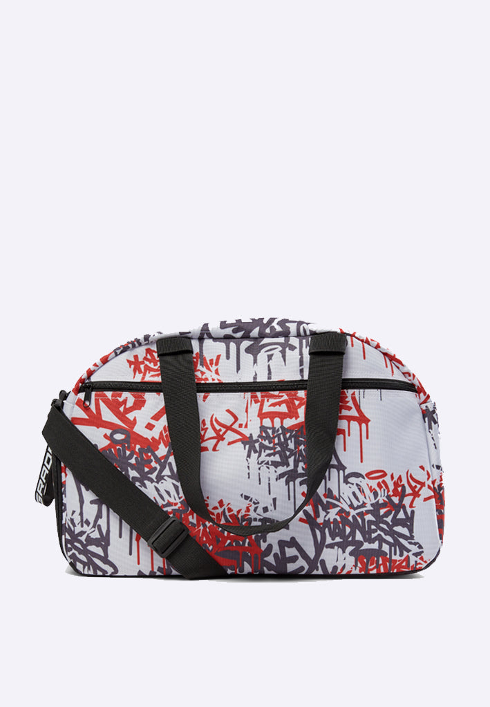 FIRST GRADE "GRAFFITI" ☠️ SPORTS BAG WHITE